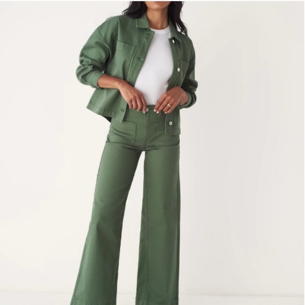 Frank And Oak Green Overshirt- Size XXS - Picture 4 of 4